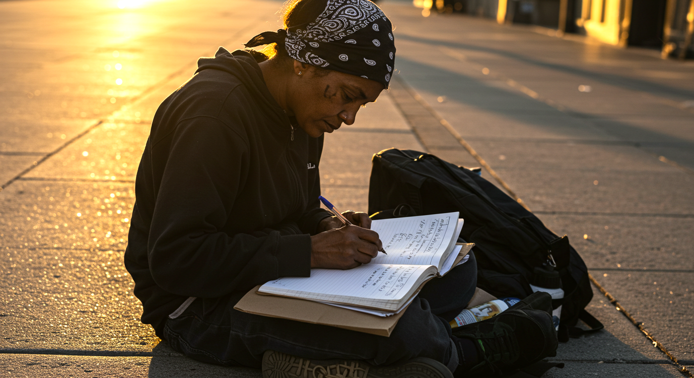 homeless people saving learning