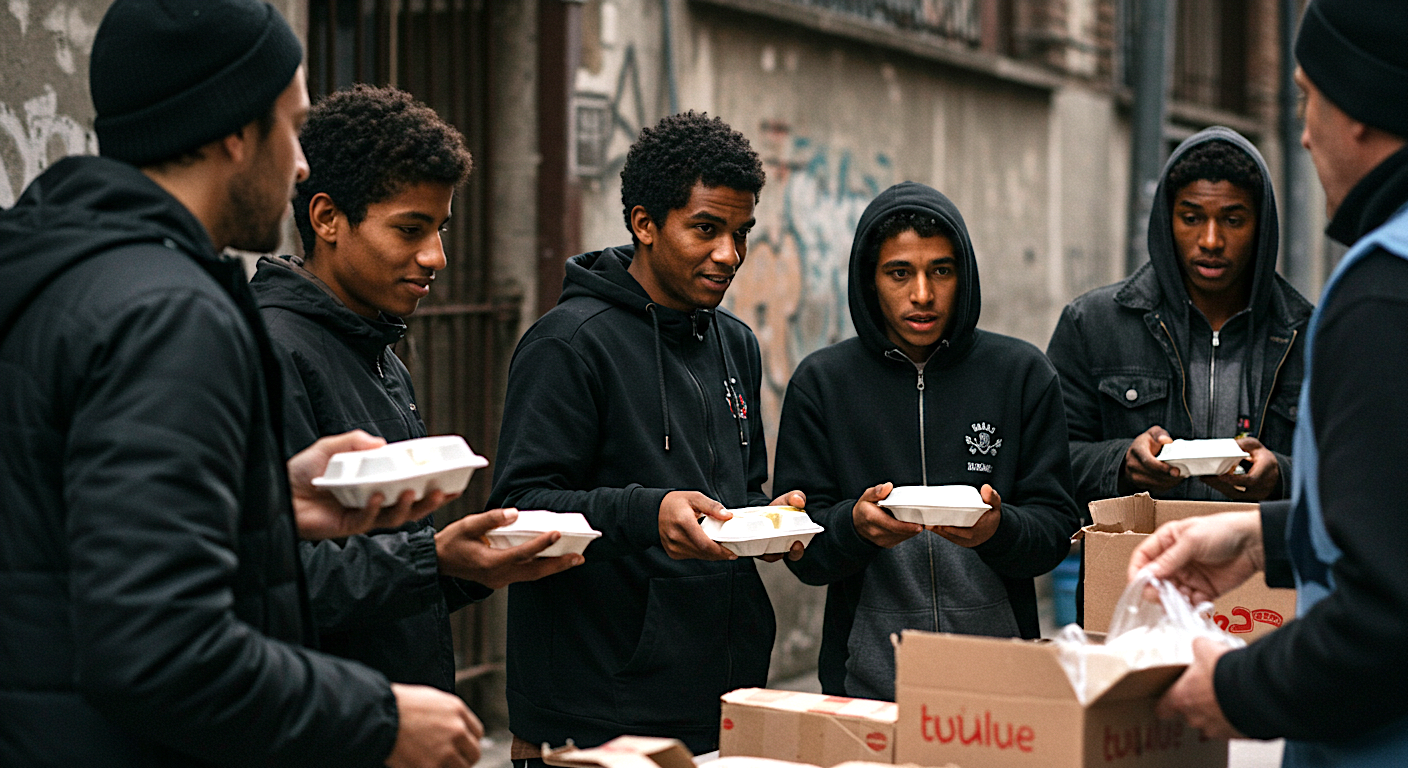 Homeless People Saving