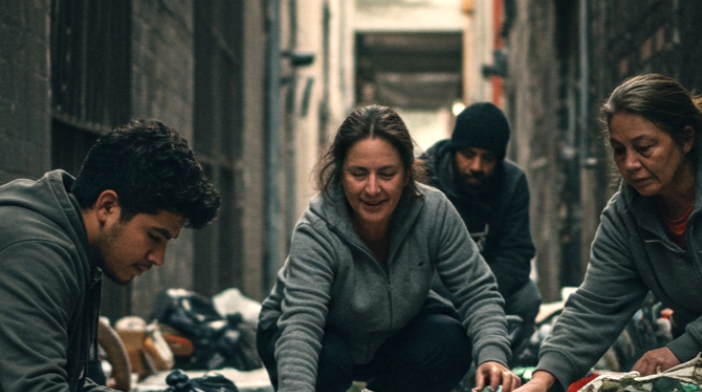 Homeless People Saving